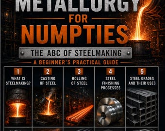 Industrial Metallurgy for Beginners Vol. 1 – Steelmaking, Casting, Rolling & Steel Grades eBook
