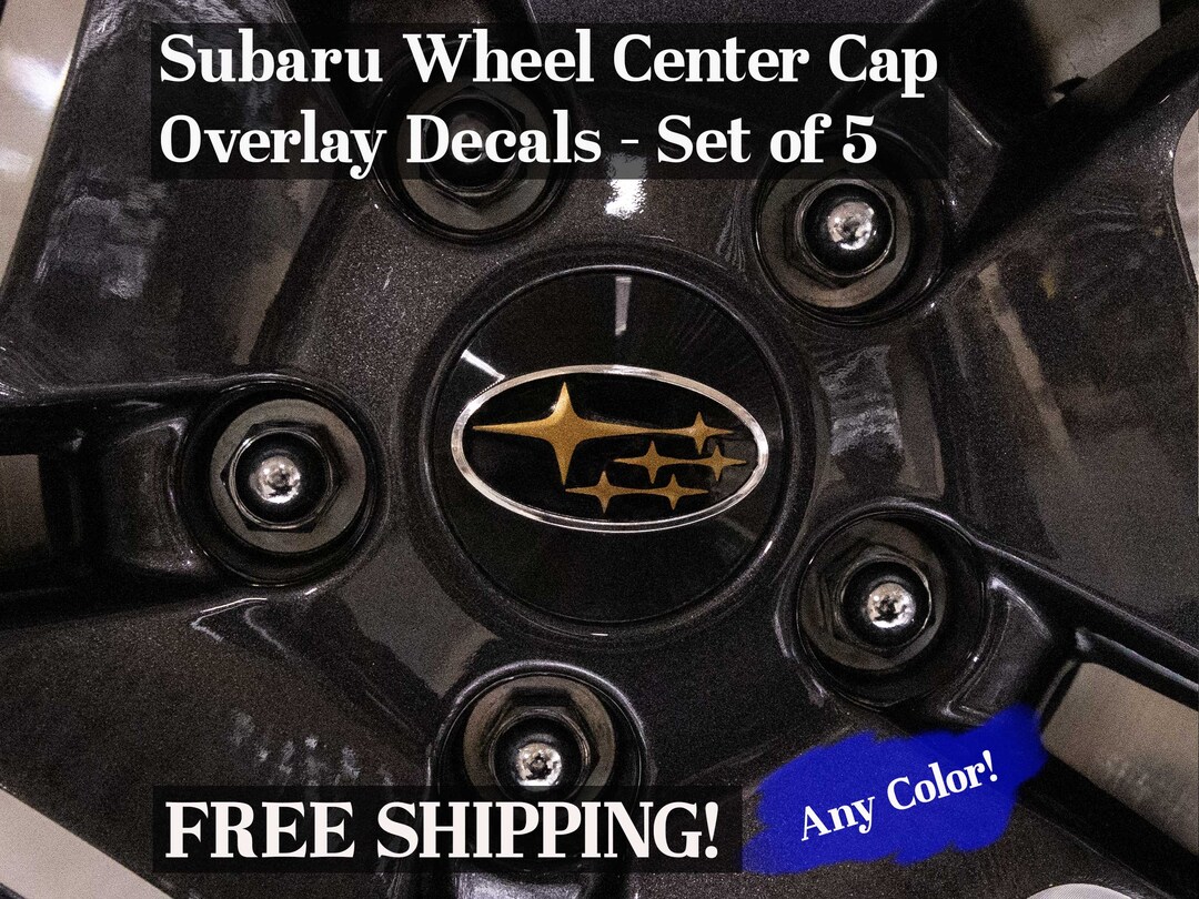 Wheel Center Cap Overlay Decals Set of 4 Precision Cut Any Color