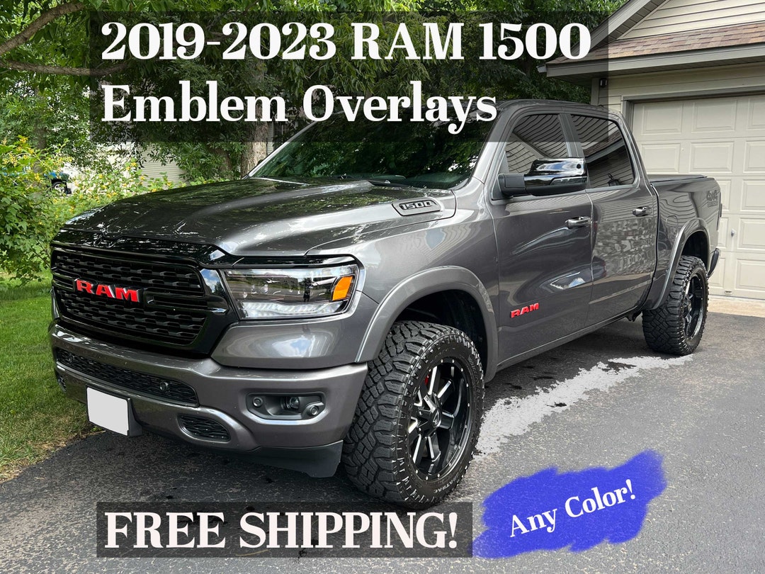 thumbnail interactive-video image 1 of Ram 1500 RHO Grill Emblem Overlay Decal – R A M Letters, Vinyl, Fits 2025-2026 (RAM57) 1 of 4