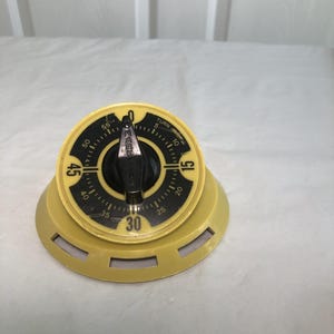 Vtg M.H. Rhodes Mark Time kitchen timer 1970s MCM Retro kitchen in working order 1970s modern