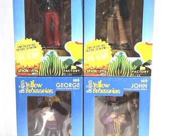 The Beatles Yellow Submarine Shakems Motion Statues Set Of 4 NIB