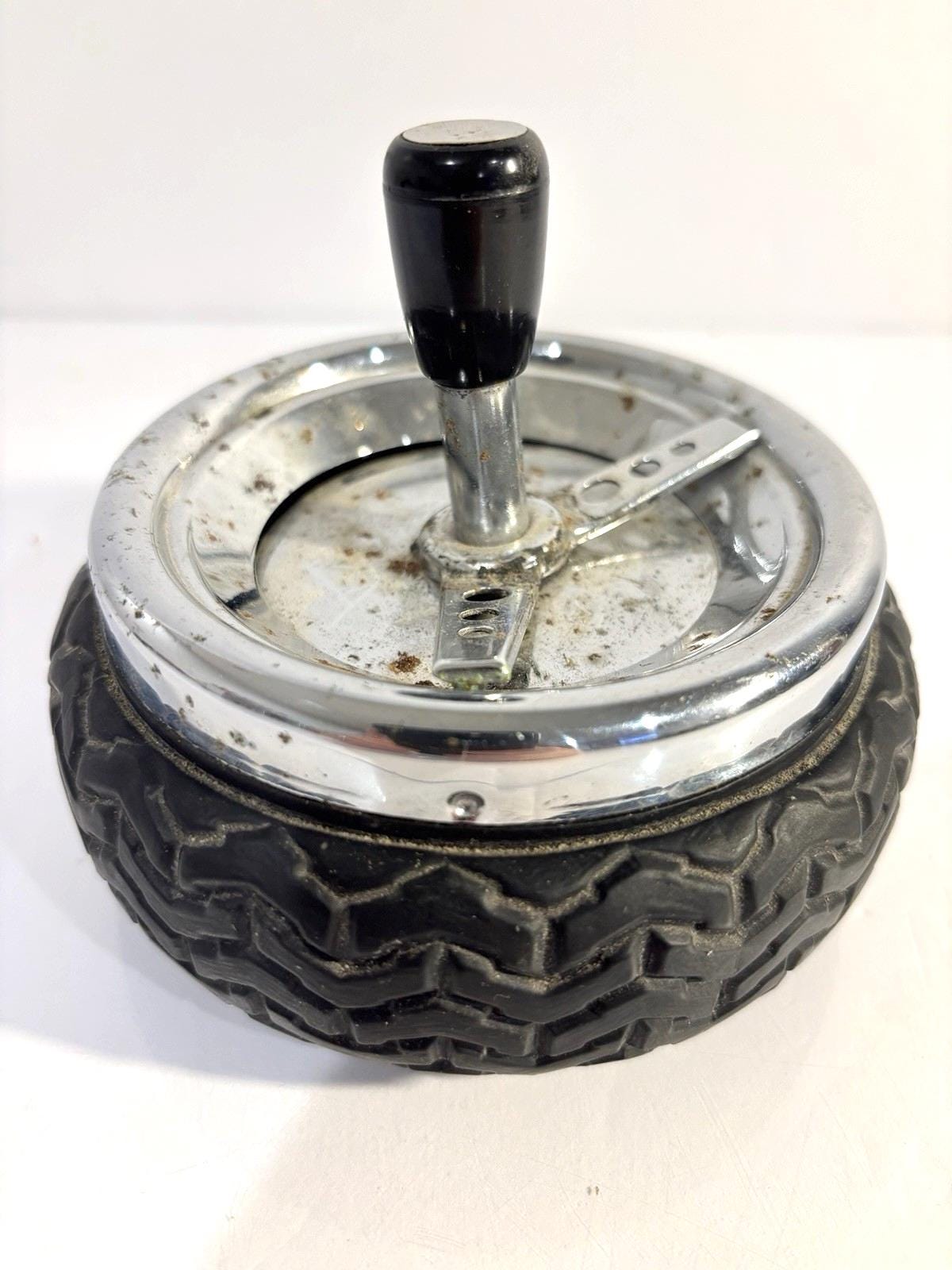 china glitter blue push down cigarette ashtray Push Down Ashtray