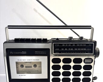 Vintage Panasonic RQ-517S FM/AM Radio Cassette Recorder Tested Works Retro