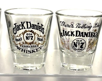 Jack Daniels Old No 7 Borrelglas Veel van 4 glazen Sour Mash Tennessee Whiskey JD