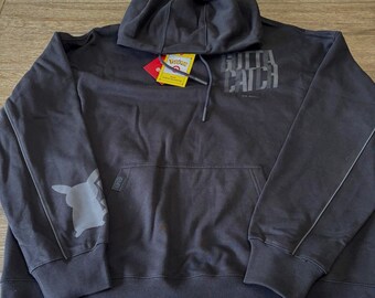 Felpa con cappuccio nera da adulto taglia L, esclusiva Target 30° anniversario Pokémon X Gotta Catch Em All, nuova con etichette.