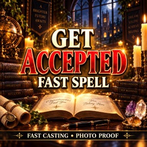 School Acceptance Spell, Academic Success, Admission Luck & Opportunity, Same Day