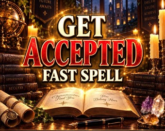 School Acceptance Spell, Academic Success, Admission Luck & Opportunity, Same Day