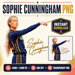 Sophie Cunningham PNG / Meme viral de señalar con el dedo / PNG transparente / Diseño para camisetas / Sublimación / Descarga instantánea