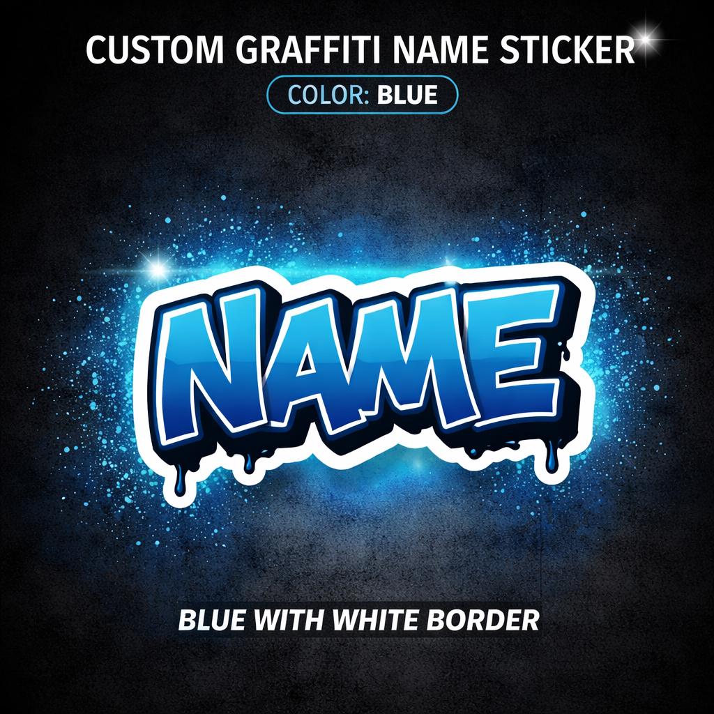 Custom Name Sticker Graffiti Personalized Decal Any Name Car Laptop - Etsy