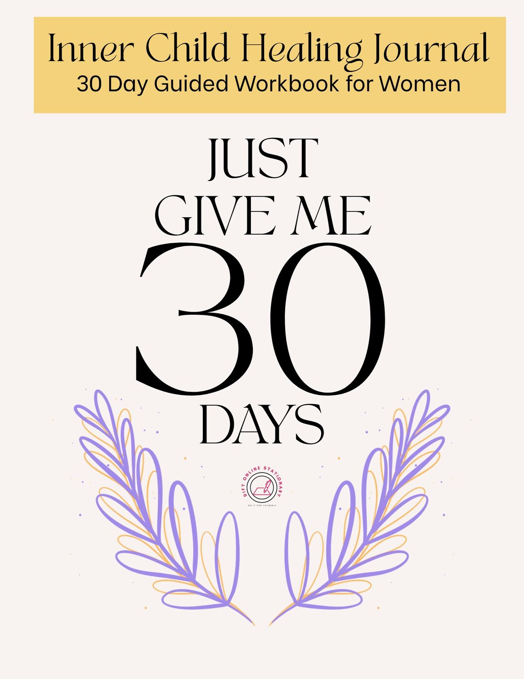 Inner Child Healing Journal for Women, 30 Day Self Reflection Workbook ...