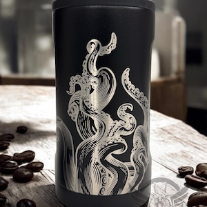 Kraken Engraved Brumate Hopsulator Trio, 3-in-1 Can Cooler Tumbler