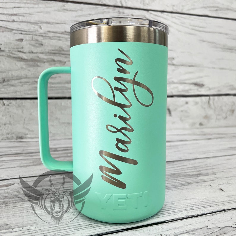 Personalized 24 Oz YETI Mug With Magslide Lid Custom Yeti Mug Etsy