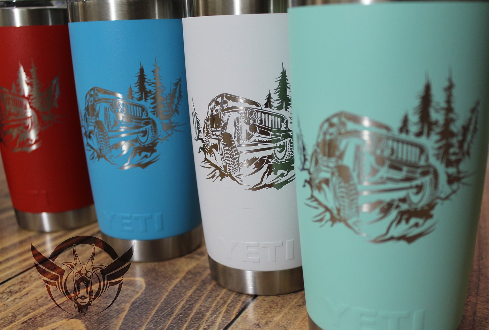 YETI 20oz Tumbler Laser Etched JEEP Wrangler Offroad Graphics Etsy
