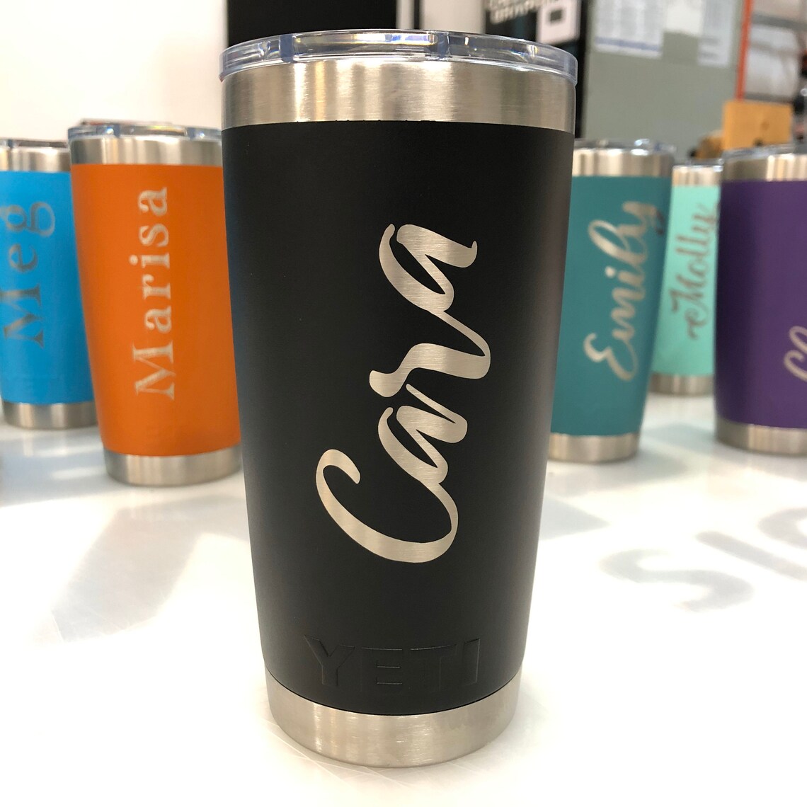 Personalized YETI tumbler Custom Yeti Rambler Laser Etsy