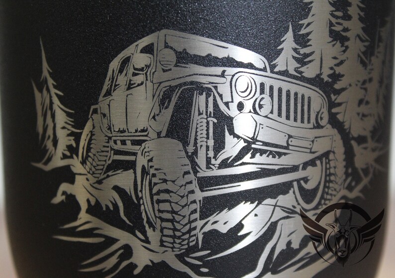 RTIC 30 oz Tumbler laser engraved Jeep Wrangler Offroad Etsy