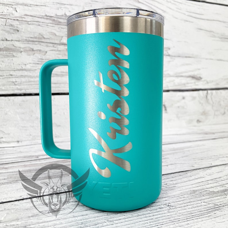 yeti mug silver