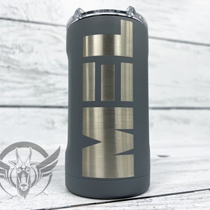 Monogram Brumate Duo 2-in-1 Can Cooler Laser Engraved, Personalized Brumate  Can Holder, 12 Oz Can Holder, Fits Coors Lite Cans, 