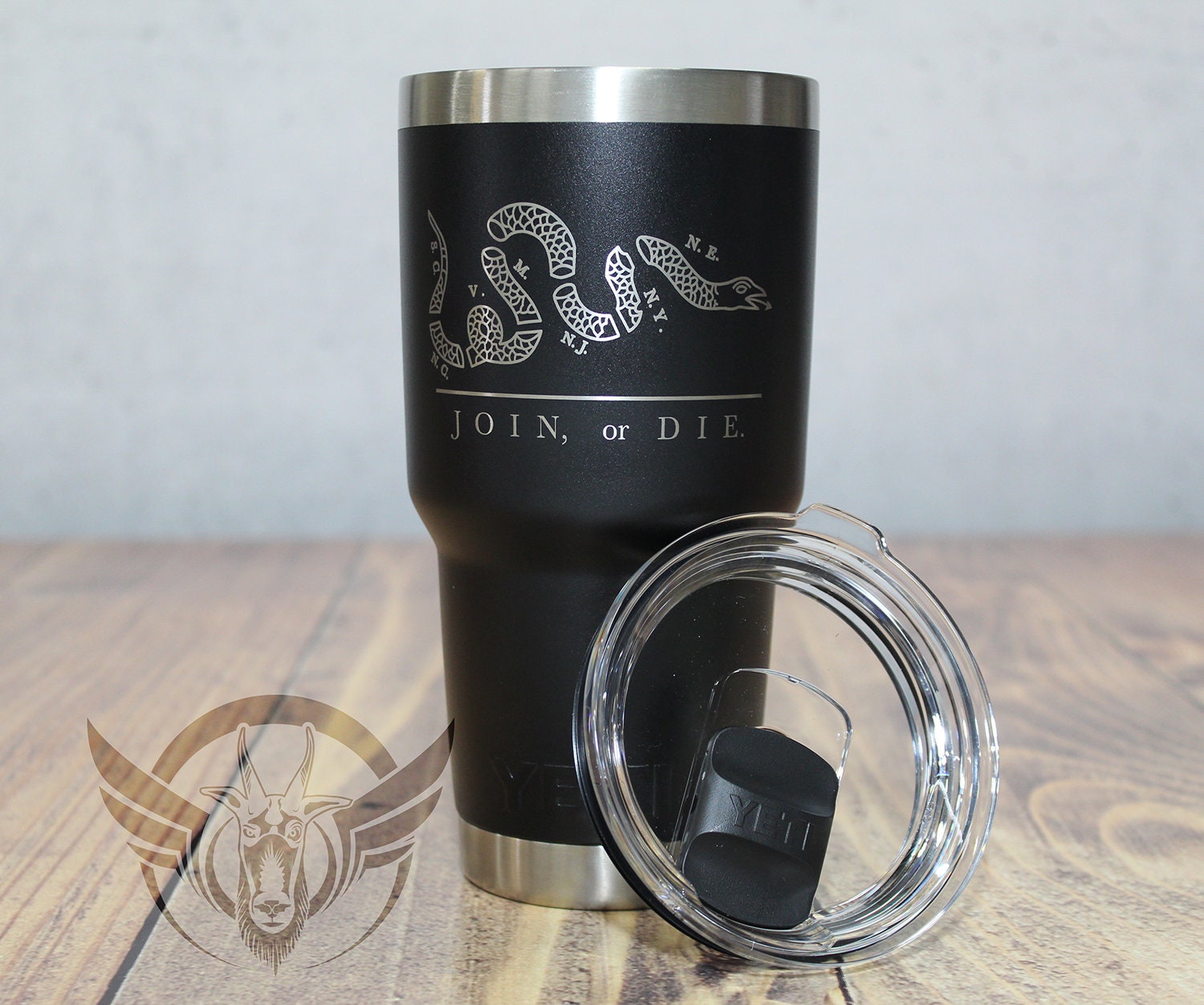 Join Or Die Custom Yeti Rambler Laser Engraved Yeti Cup Etsy