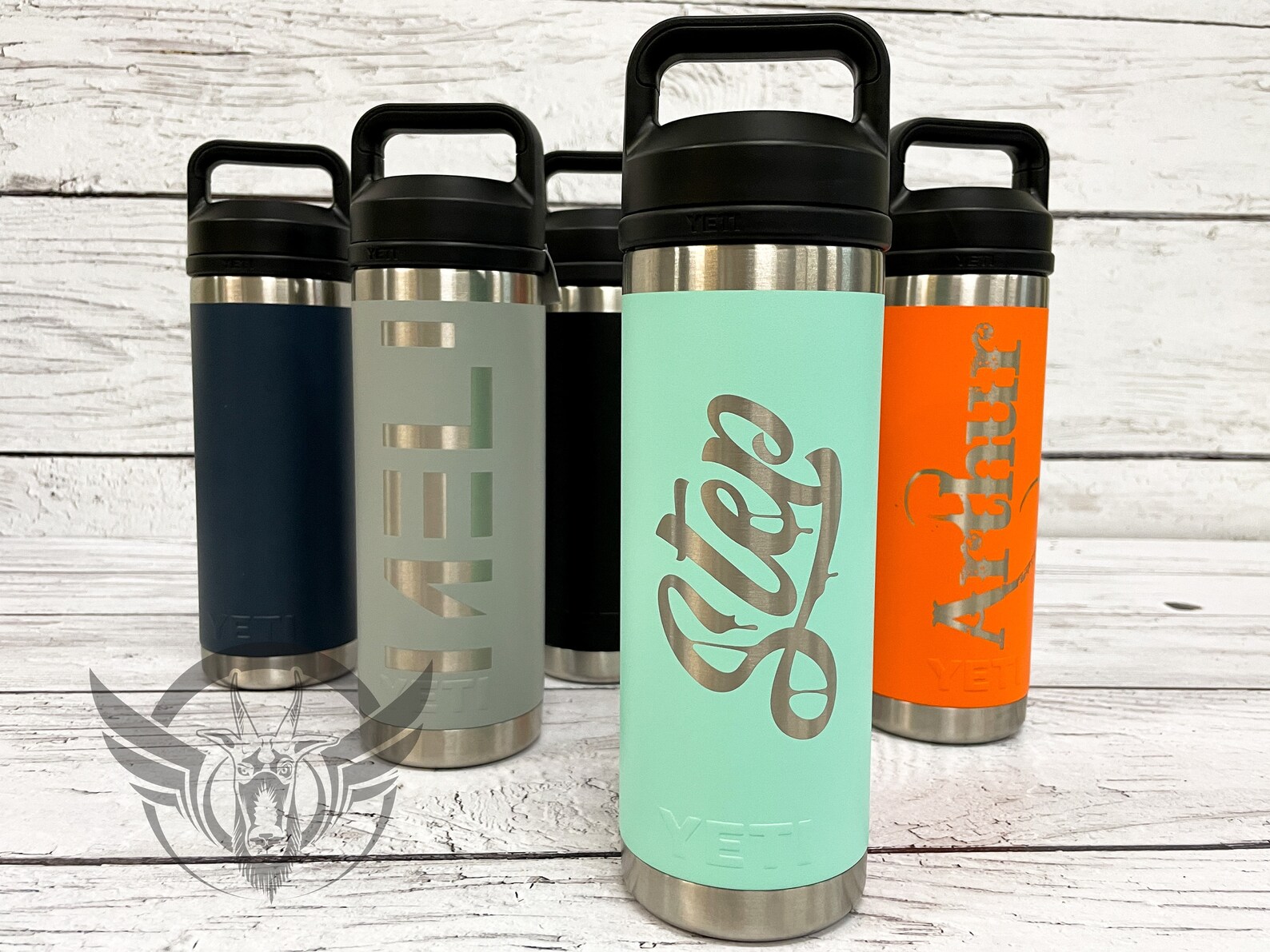 Personalized 18 0z YETI Bottle Tumbler Custom Yeti Rambler Etsy