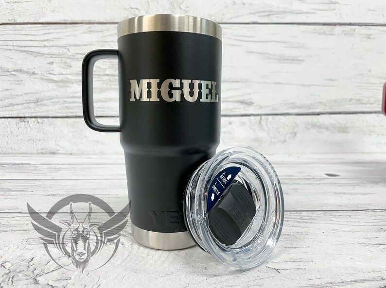 Personalized 20 Oz YETI Travel Mug With Handle Custom Yeti Etsy