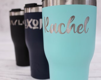 Personalized 30 oz RTIC Tumblers. Stainless Steel Coffee Mug, Personalized Gift Idea, Personalized Wedding Gift, Gift for Him or Her