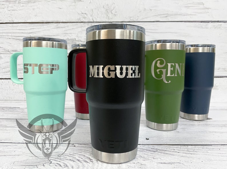 Personalized 20 Oz YETI Travel Mug With Handle Custom Yeti Etsy