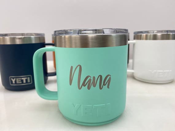 10oz-laser Engraved Personalization on a Yeti 10oz Stackable