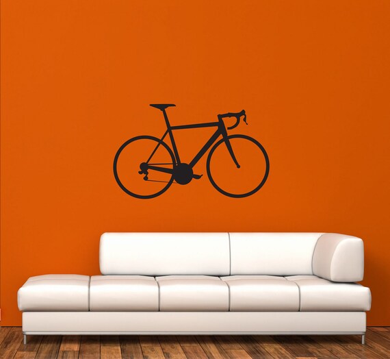 wall decal road bike stickercreepy goat graphics | etsy