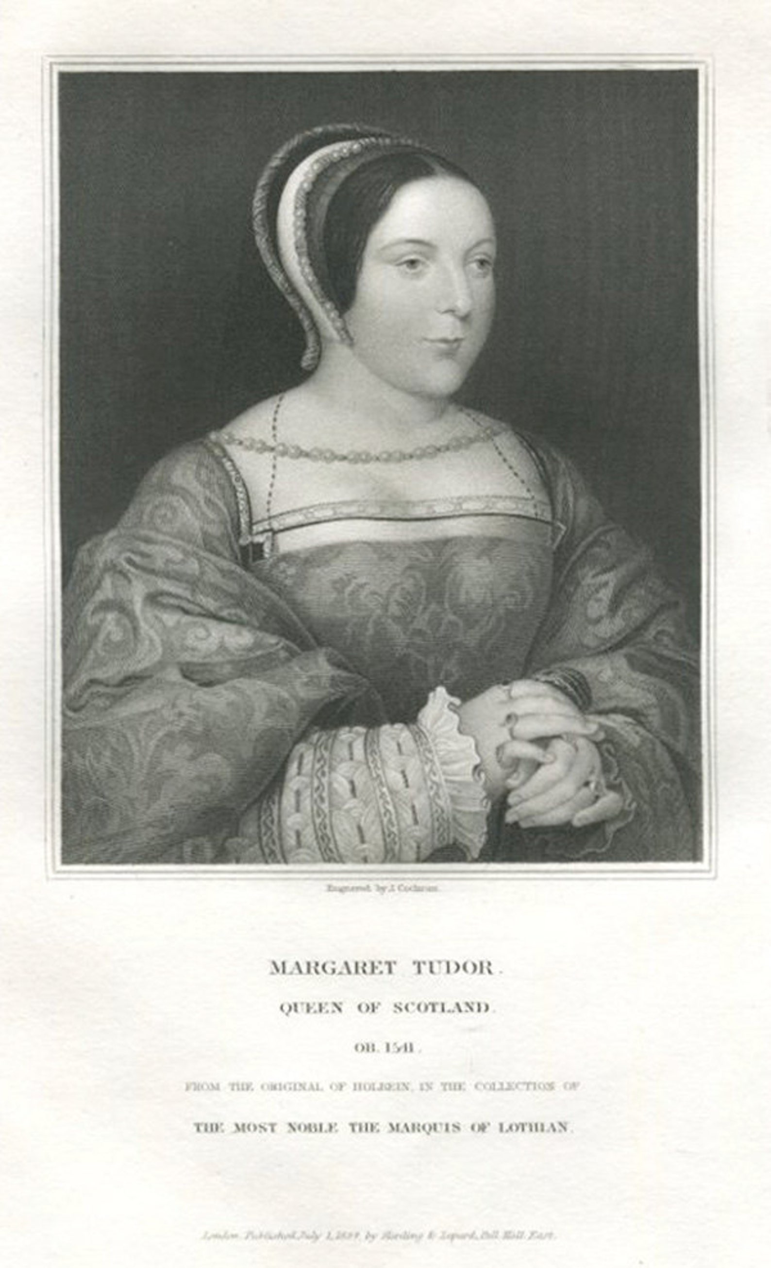 Margaret Tudor. Queen of Scotland. Elder Sister of Henry VIII. Etsy