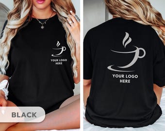 Custom Logo Shirt, Company Logo Shirt, Business Logo T-Shirt, Custom Company Shirt on Comfort Colors, Personalized Shirt, Custom Text Tee