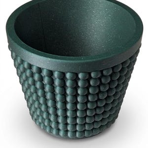 Modern Sparkle Green Plant Pot Textured Decorative Indoor Planter Stylish Home