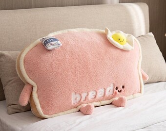 Almohada de peluche con forma de pan Kawaii 85*85