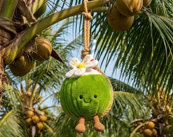 Peluche de coco estilo amigurumi
