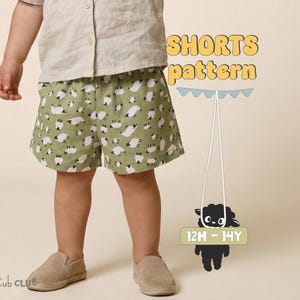 Kid's Shorts Sewing Pattern For Toddlers Shorts Pattern For Children Shorts Pattern For Teens