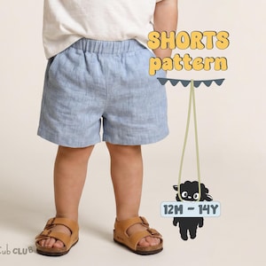 Shorts Sewing Pattern For Toddlers Shorts Pattern For Kids Pj's Shorts Pattern For Children