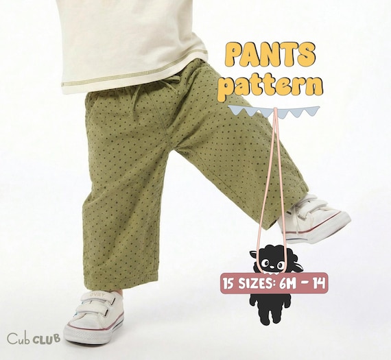 Kid's Pants Sewing For Children Pants Sewing Pattern For Teens And Toddlers Pants Sewing Pattern For Baby Boy