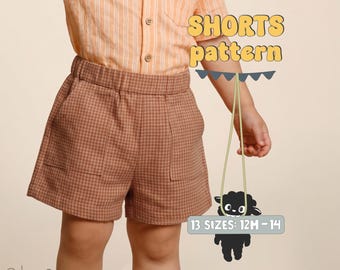 Shorts Pattern For Kids Shorts Sewing Pattern For Toddlers Shorts Pattern For Children