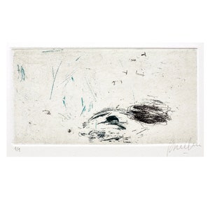 Original Etching Print - Abstract Printmaking - Small Wall Art