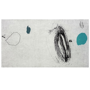 Abstract Etching Print - Contemporary Intaglio Art Print