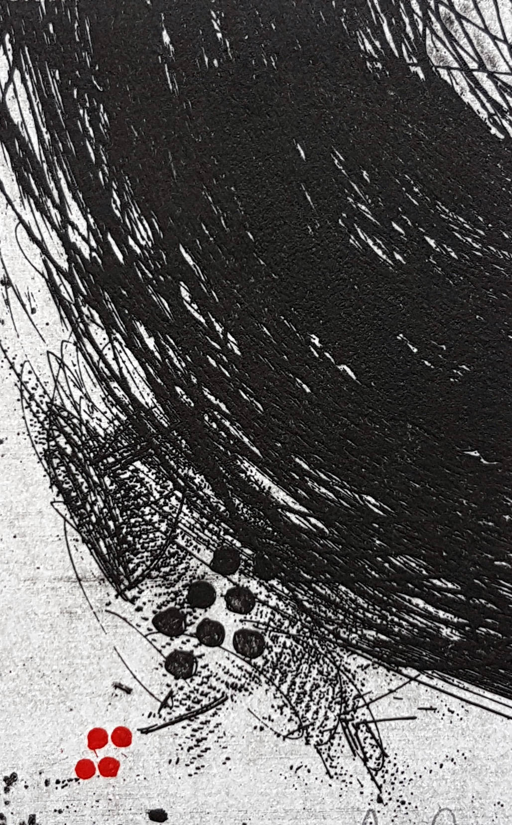 Abstract Etching Print Original Printmaking Small Wall Art Etsy