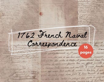 French Naval Correspondence from 1762 - 18th Century Atlantic Manuscript Archive - Digital Documents for Researchers