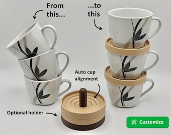 Mug Stacker & Kitchen Organizer | Save Space in Your Cabinets | PLA+
