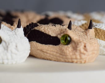 Articulated Horned Viper – 23” Poseable Snake | 3D Printed Reptile | Fidget Toy & Desk Decor