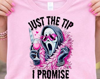 Just The Tip Skeleton PNG, Summer Vibes, Horror Goth Sublimation (Digital Download)
