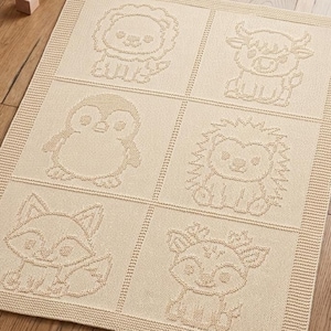 Modèle de couverture tricot animaux pour bébé (PDF) | Lion, pingouin, renard, faon, hérisson | Débutant