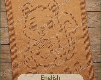 Baby Blanket Knitting Pattern – Baby Footprints in Heart | Beginner Friendly | PDF