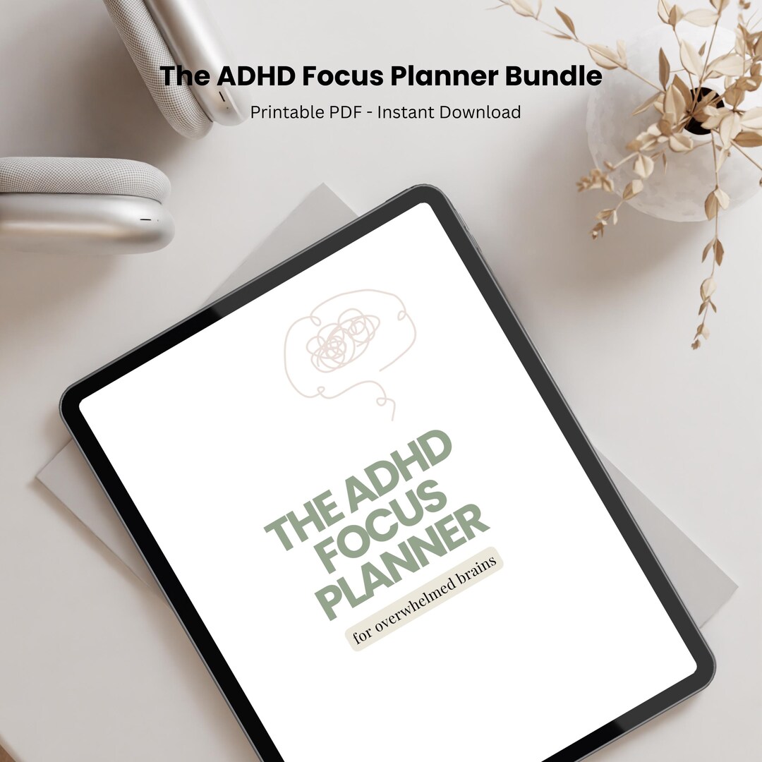 The ADHD Gentle Productivity System for Adults | Printable PDF | A4 ...