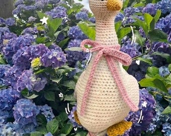 Grocery Bag Goose Crochet Pattern PDF - English Digital Download, Cute Amigurumi Bag Holder, Easy Beginner DIY