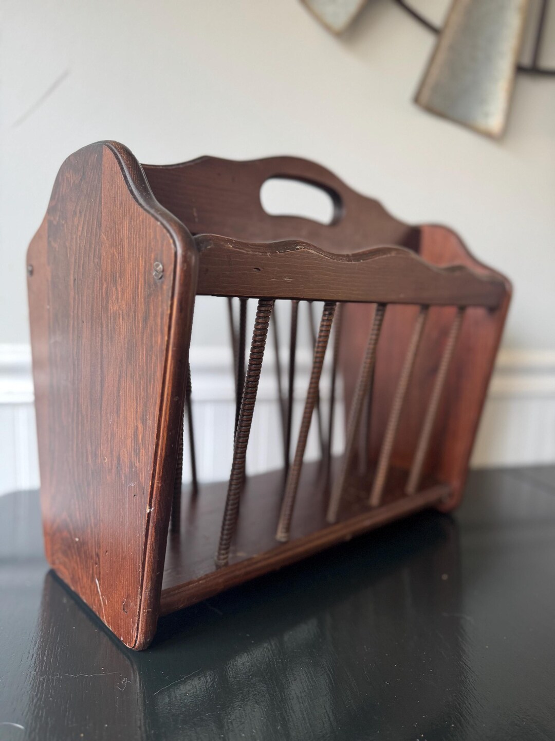Wood Magazine Rack Made by Three Mountaineers - Etsy