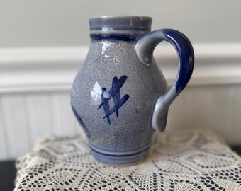 Marzi & Remy salt glaze set (Pitcher and cup)